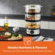 image 4 of GEEPAS 3-Tier Food Steamer, 7.2L