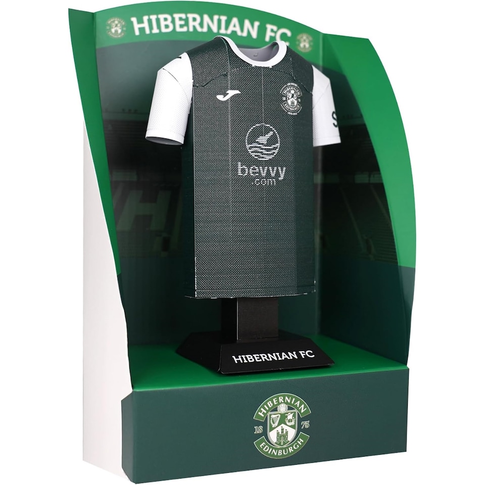 image 1 of RadStuff Metal Alloy Football Shirt - Hibernian FC 2025/26 Metal Home Kit