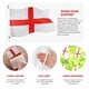 image 2 of Pack of 1 28 Piece England Set - Flags, Bunting, Tattoos, Inflatables & Hats Red | One Size