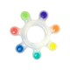 image 1 of Sassy Rainbow Star Silicone Baby Teether 3M+