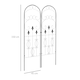 image 7 of Outsunny Set of 2 Metal Trellis for Climbing Plants, Scrolls Design, 45 x 150cm