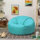 image 3 of icon Classic Indoor Outdoor Bean Bag Aqua Blue Bean Bag Chair Blue | Blue