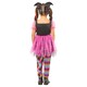 image 2 of Bristol Novelty Girls Harlequin Costume - Black/Pink/Multicoloured - 3-4 Years 3