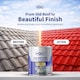 image 6 of HQC Roof Paint - Weatherproof & Durable Roof Protection - Black - 5L