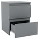 image 9 of Vida Designs Denver 2 Drawer Bedside Chest Cabinet Table Nightstand, Grey