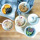 image 4 of Argon Tableware White Enamel Bowls - 16cm - 4 Colours