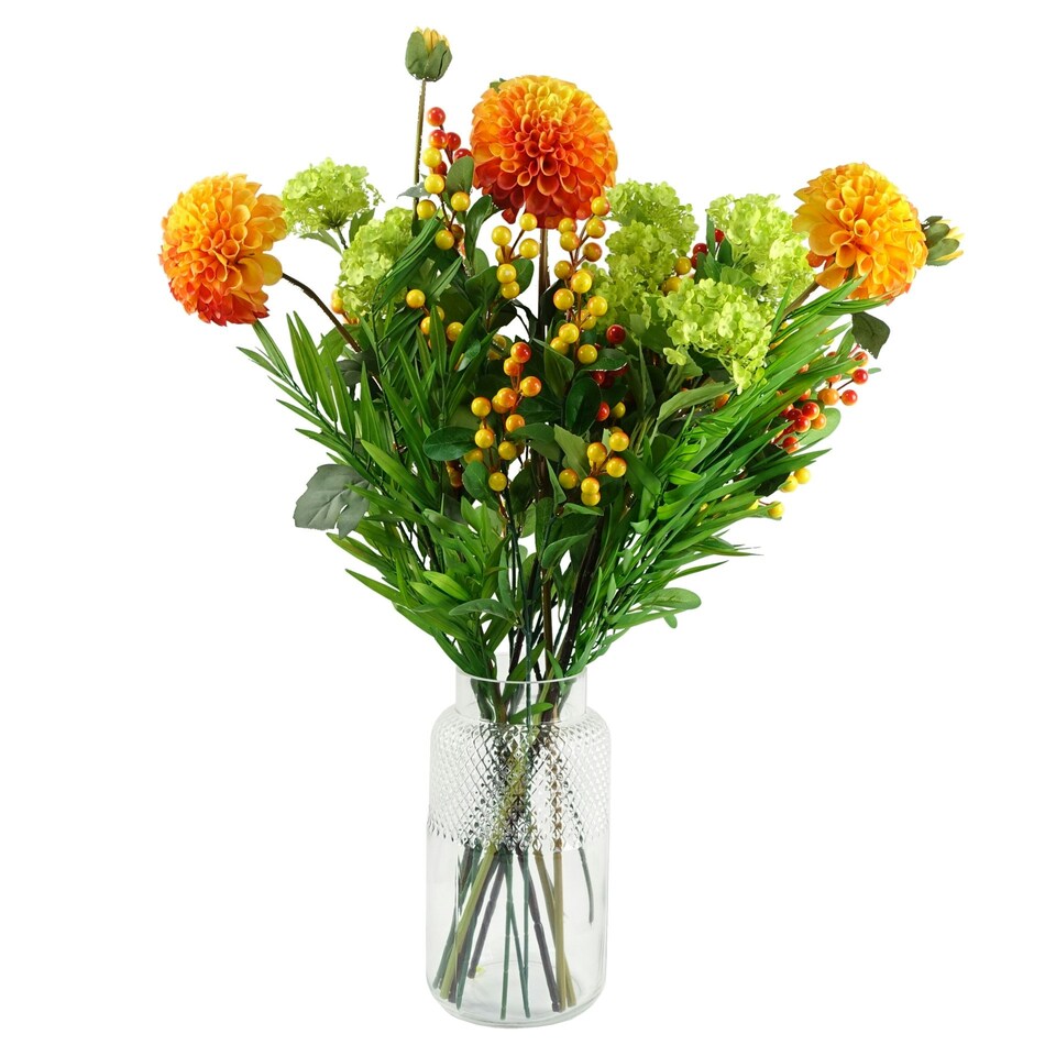 image 1 of Pack of 6 x 70cm Artificial Viburnum Spray