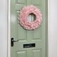 image 4 of 50cm Premier Rosewood Christmas Door Wreath in Pink