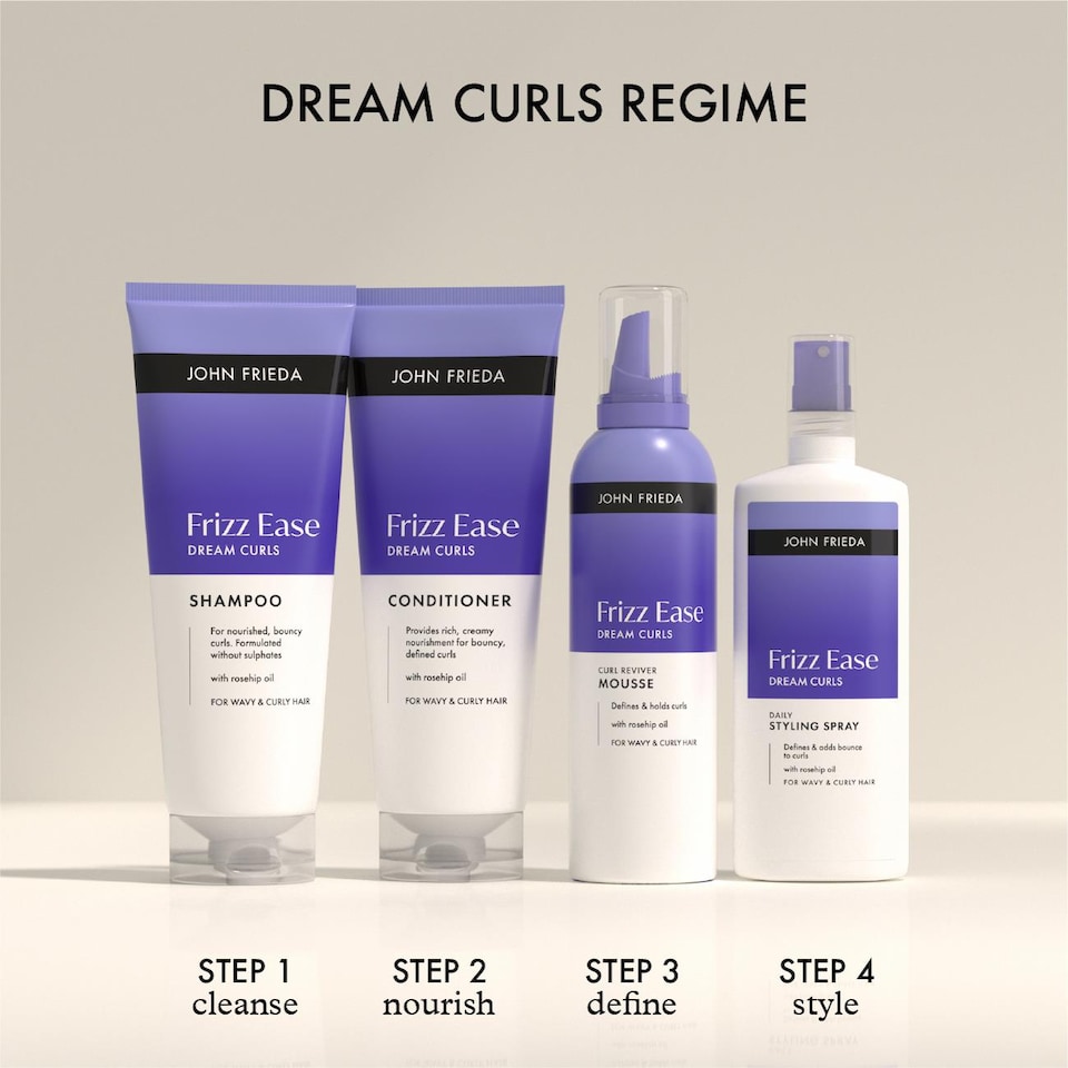 image 1 of John Frieda Frizz Ease Dream Curls Shampoo & Conditioner 250ml Curl Duo