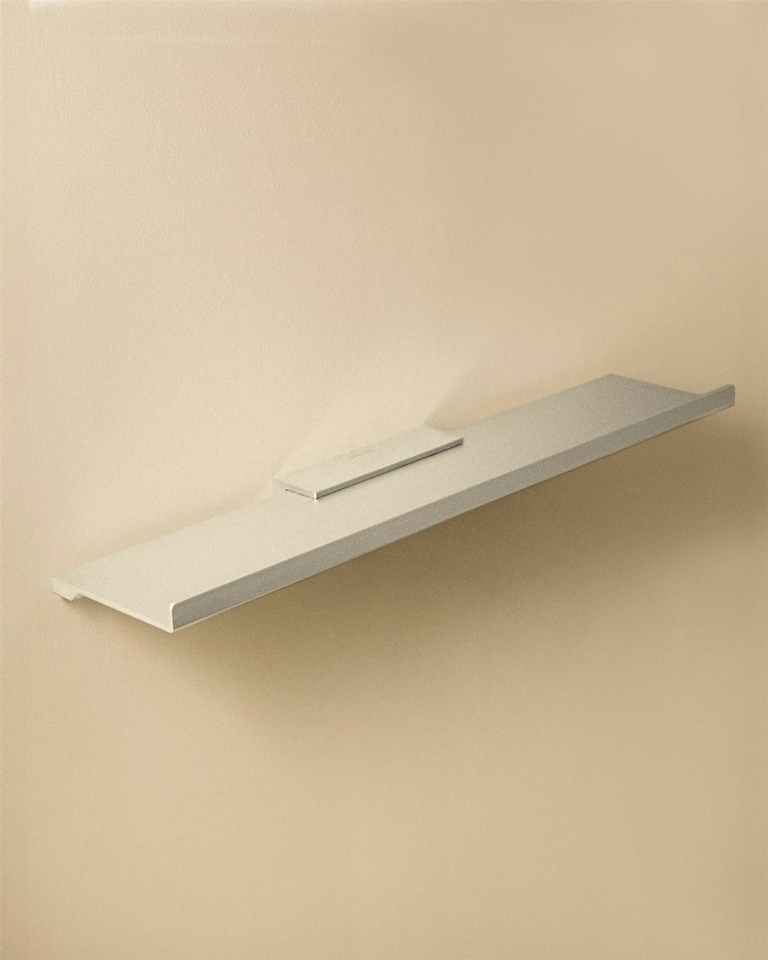 image 1 of Cosmic Wall Mounted Rectangular Shelf w/ High Resistance White for Bathroom 40cm | Multi | 1
