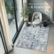 image 7 of Vintage Rug Amara - faded design, machine washable, short pile & non-slip underside Blue | 274 x 200 cm