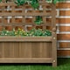 image 8 of Outsunny Raised Garden Bed with Trellis Garden Planters Indoor Outdoor Natural