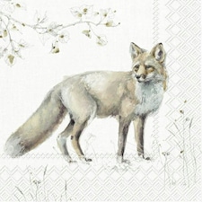 IHR  Woodland Fox Nature&nbsp;Cocktail Napkins 25cm 3ply  20 Pack