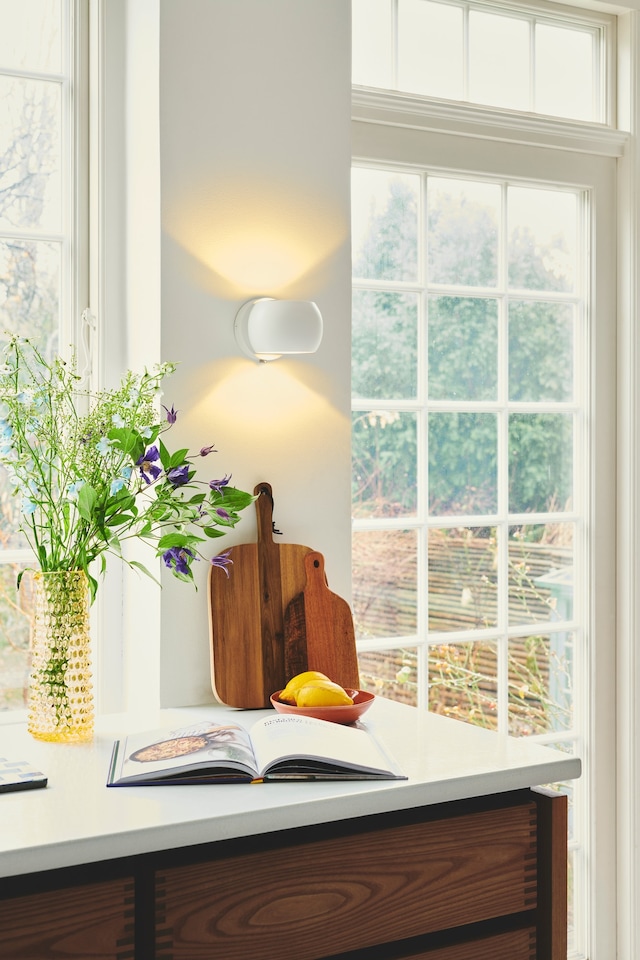 image 1 of Nordlux Belir Indoor Wall Light White Metal Sensor G9 Adjustable Head - Plug In or Mains Powered , IP20 | White | White