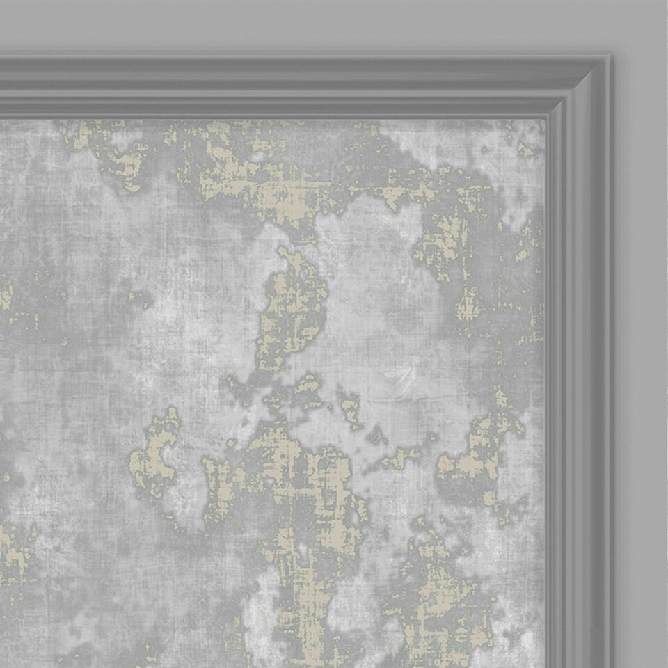 image 1 of Fresco Urban Texture Grey Panel Wallpaper Grey | Grey