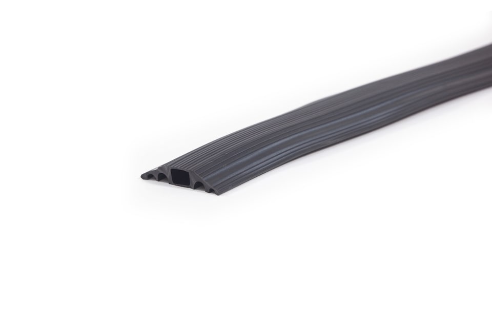 image 1 of The Ramp People Floor Cable Protector - Black - 1 Channel 10mm x 10mm