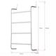 image 3 of House of Home Over-Door Towel Rack 4-Tier Bathroom Silver Storage Hanger Rail Bath Hand Towels