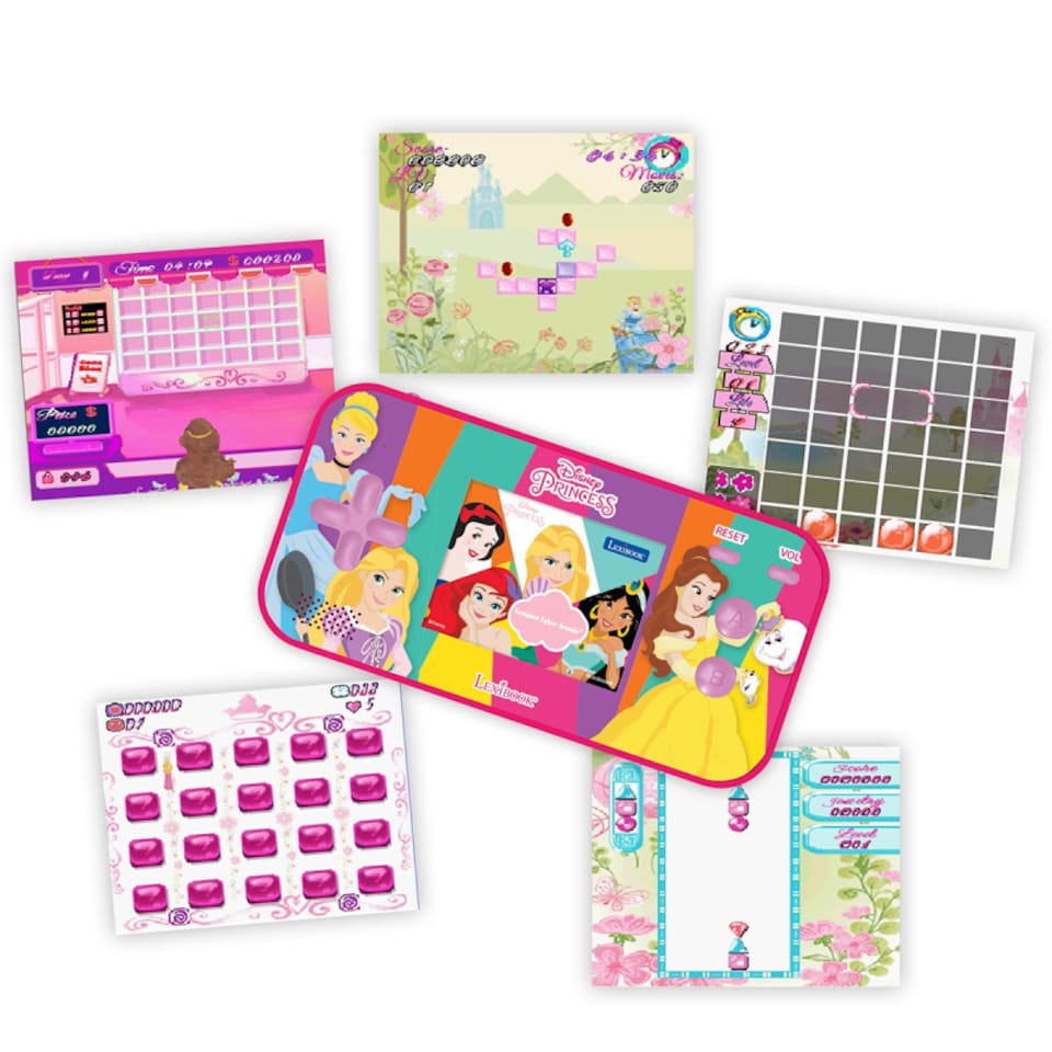 image 1 of Lexibook JL2367DP Disney Princess Handheld Console Compact Cyber Arcade 150 Games