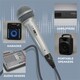 image 5 of Soundlab Dynamic Vocal Microphone With Fixed 3m 6.35mm Jack Lead Silver