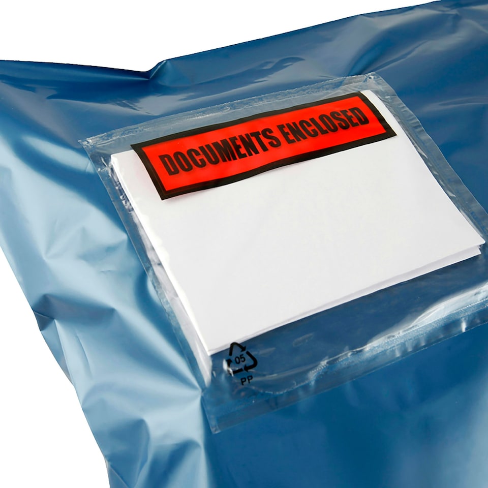 image 1 of Essentials Documents Enclosed Parcel Wallets - Clear - A7 Multi | One Size