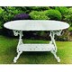 image 1 of Victorian Mini Grand British Made, High Quality Cast Aluminium Garden Furniture - L141 x W95 x H73 cm