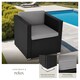 image 4 of Rattan Garden Armchair Lignano - UV-resistant, with seat and back cushions | Black | black | One Size | 1