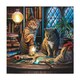 image 1 of Lisa Parker Purrlock Holmes Light Up Canvas Plaque - Multicoloured - 30cm x 30cm