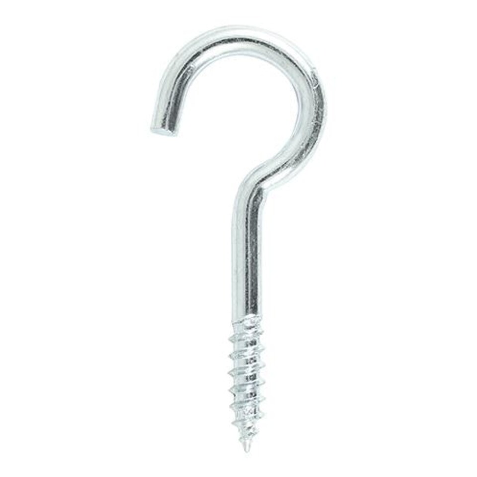 image 1 of Timco - Screw Hooks - Zinc (Size 80mm - 3 Pieces) N/A
