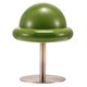 image 1 of Traditional Antique Brass Bankers Desk Lamp with Green Mushroom Glass Shade