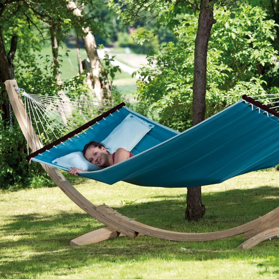 image 1 of American Dream Double Spreader Bar Hammock  Petrol