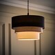 image 3 of ValueLights Aztec 3 Tier Black Ceiling Light Shade and Bulb