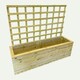image 2 of Deluxe Extra Large Trough with Trellis - Timber - L58 x W183 x H52 cm - Partially Assembled