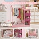 image 3 of AIYAPLAY Kids Clothes Rail with Storage Shelf, Boxes, Mirror | Pink