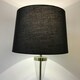 image 3 of Gold Plated Table Touch Light with Black Cotton Fabric Shade Gold | Black