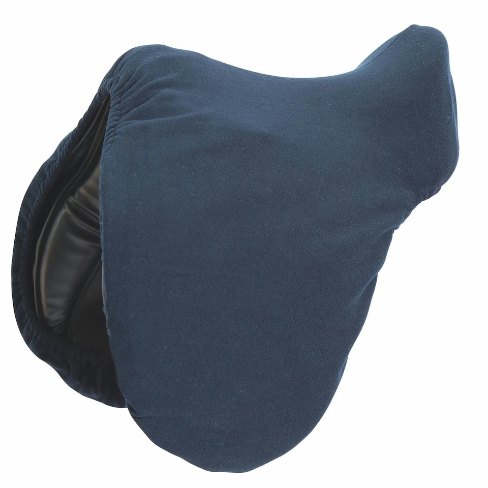 image 1 of Shires Fleece Saddle Cover Blue | Colour: Navy Blue
Size: One Size