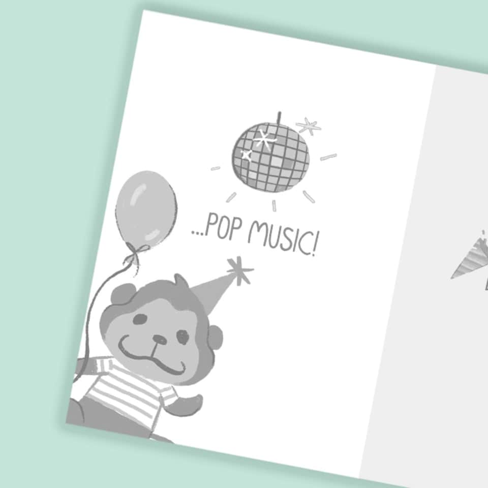image 1 of Happy Birthday Animal Party Card - Cute Kid's Birthday Card