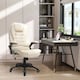 image 2 of HOMCOM Heated Vibrating Massage Office Chair with Reclining Function, Beige