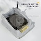 image 7 of PawHut Stainless Steel Cat Litter Box with High Sides Grey | M