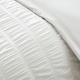 image 3 of Seersucker Frill Duvet Cover Set | White