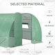 image 3 of Outsunny 4 x 3M Walk-in Garden Polytunnel Greenhouse Galvanised Steel W/ Door