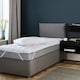 image 10 of Silentnight Airmax 5cm Mattress Topper and Pillow Set White | Single with 1 Pillow | Single