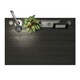 image 4 of Prima Desk 120cm in Black Woodgrain with Silver Grey Steel Legs