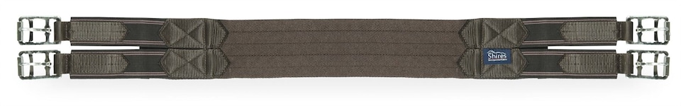 image 1 of Shires Elasticated Burghley Girth Brown