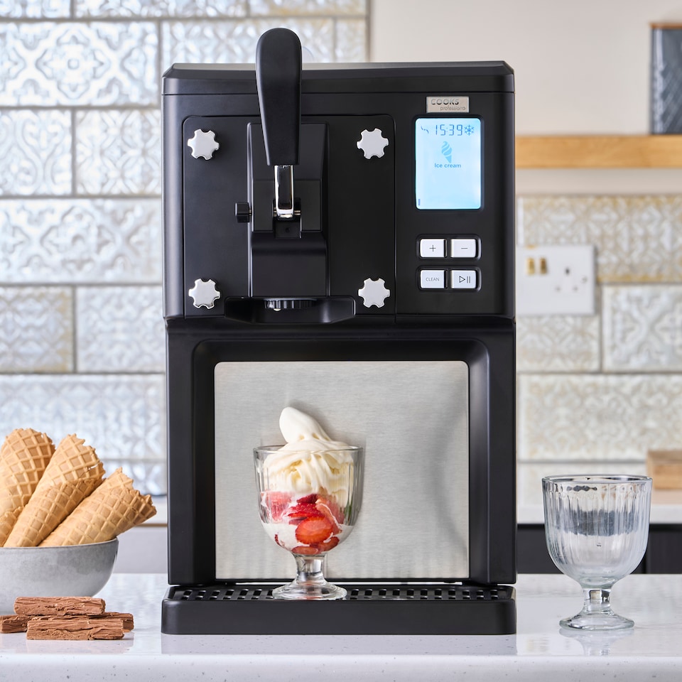 image 1 of Cooks Professional Digital Soft Serve Ice Cream Maker with 6 x 1L Mr Whippy Ice Cream Mix