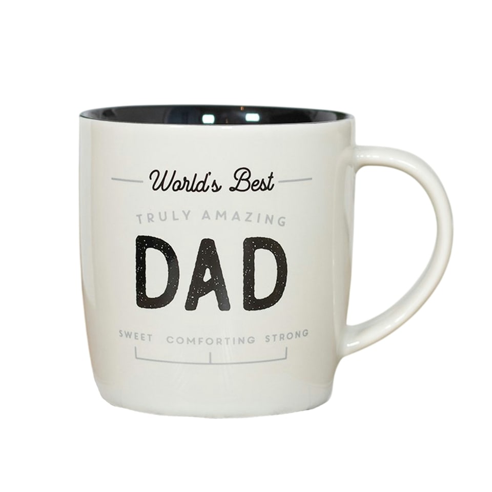 image 1 of Something Different Truly Amazing Dad Ceramic Mug - White/Black - One Size