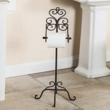 Freestanding Heart Toilet Roll Holder