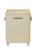 image 1 of Living and Home Foldable Laundry Basket with Wheels, L | Cream | L