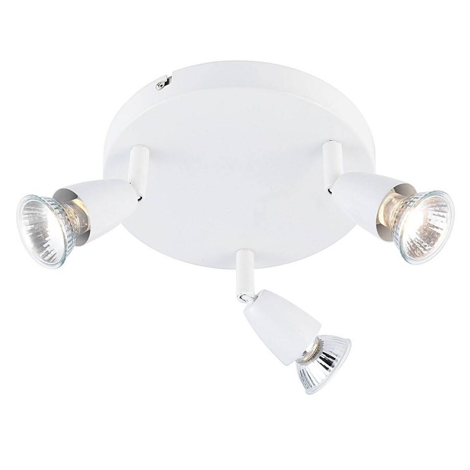 image 1 of Amalfi 3 Light Adjustable Spotlight Gloss White, GU10