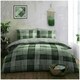 image 5 of VELVETIO Denim Check Printed Duvet Cover Set Reversible Polycotton Beddings Red | Single