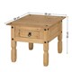 image 7 of Mercers Furniture Corona 1 Drawer Lamp Table Coffee End Unit Solid Wood Pine with Mexican Styling Wooden